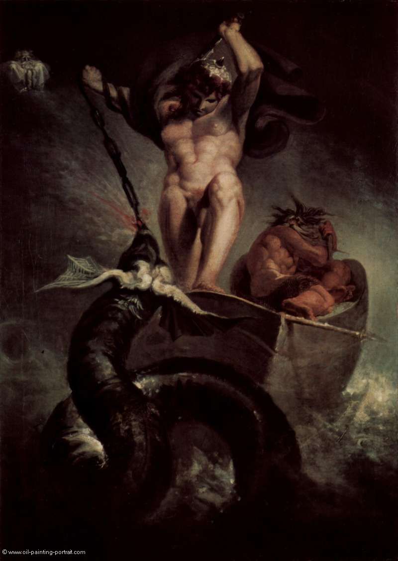 Der Kampf des Thor mit der Schlange des Midgard