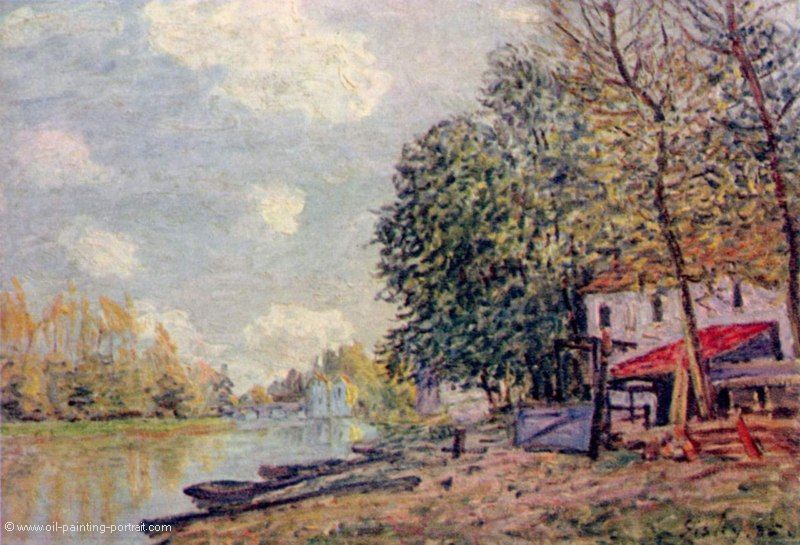Der Loing in Moret