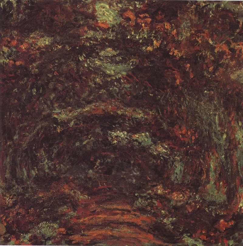 Der Rosenweg im Garten