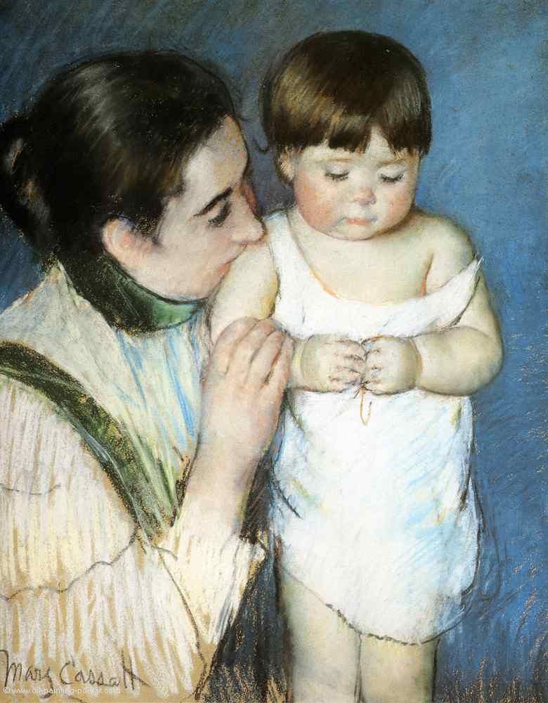 Der junge Thomas und seine Mutter