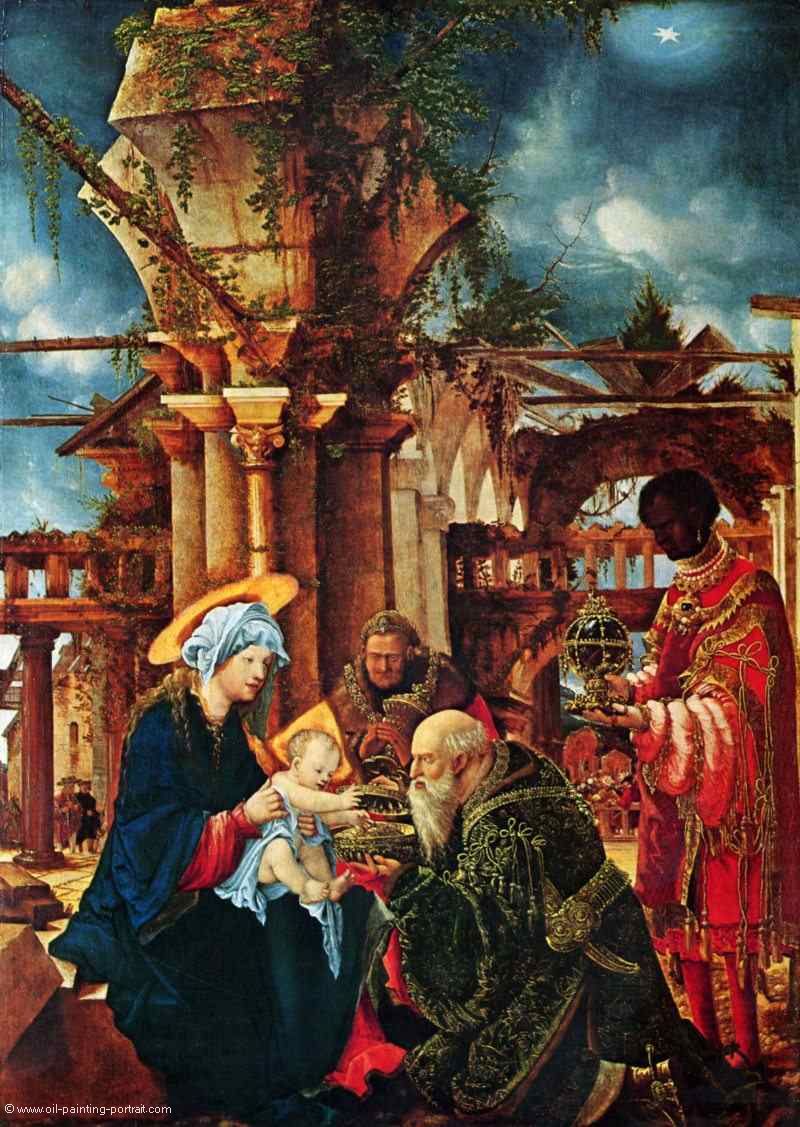 Die Anbetung der heiligen drei Könige - Bilder, Gemälde und Ölgemälde ...