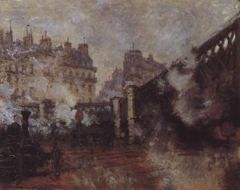 Die Europabruecke am Bahnhof Saint Lazare