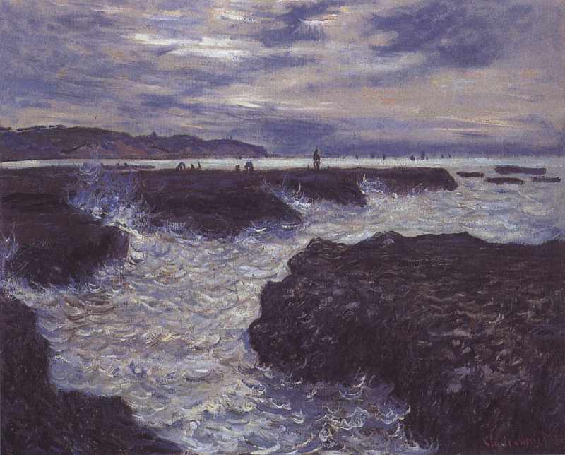 Die Felsen von Pourville bei Ebbe