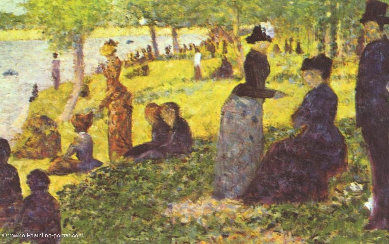 Die Insel La Grande Jatte mit Ausflueglern