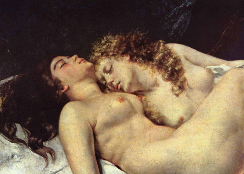 Die Schlaeferinnen (Traegheit und Wollust), Detail