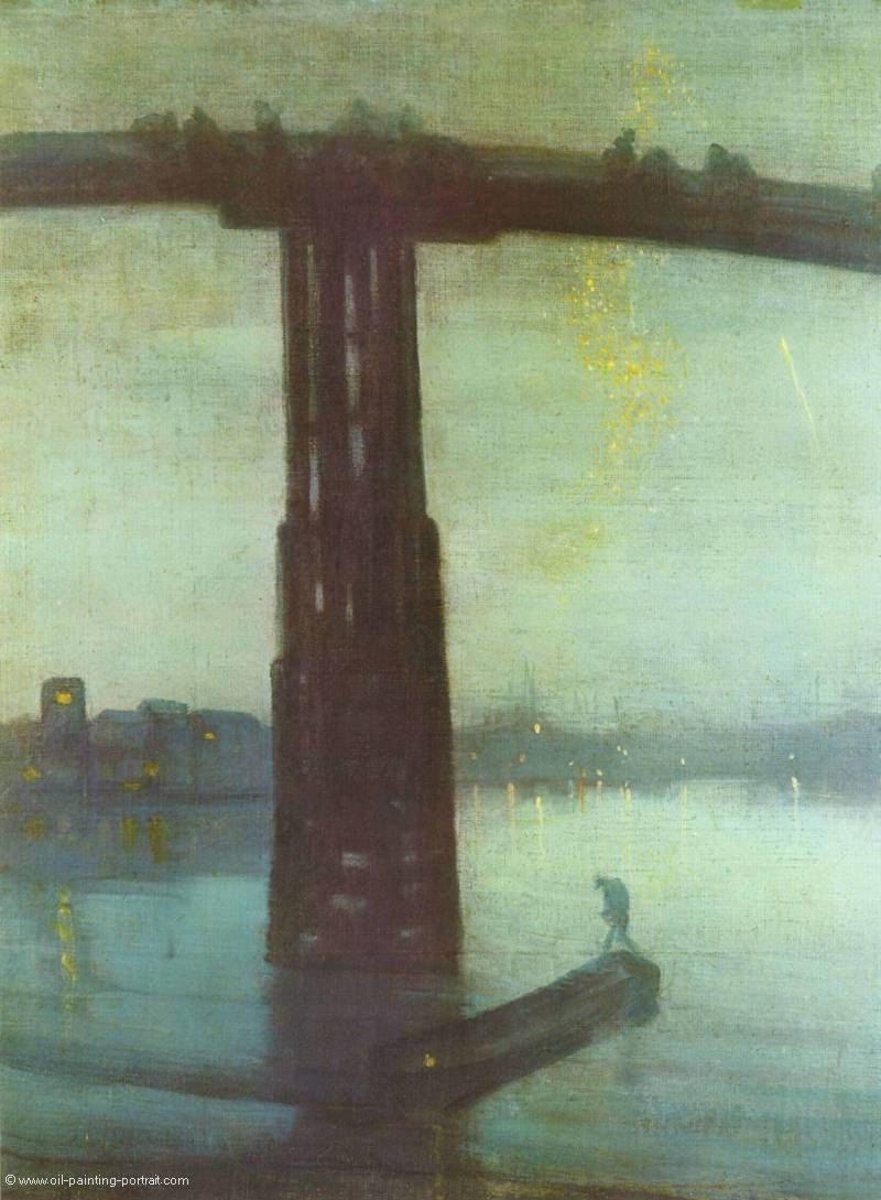 Die alte Battersea Bruecke (Nocturne Blau und Gold)