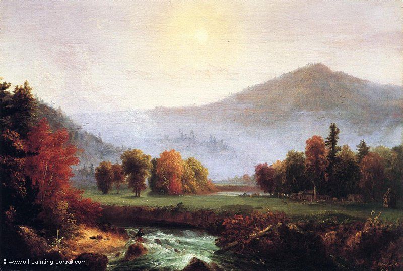 Ein Blick auf Amerika (New Hampshire) im Herbst