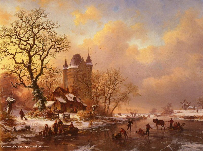 Eislauf Mitte des Winters