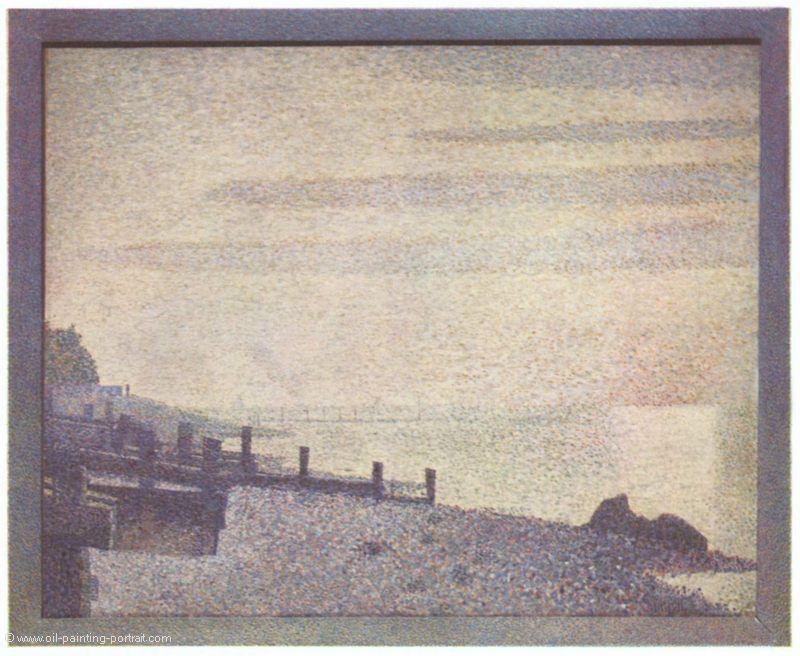 Embouchure de la Seine a Honfleur, soir