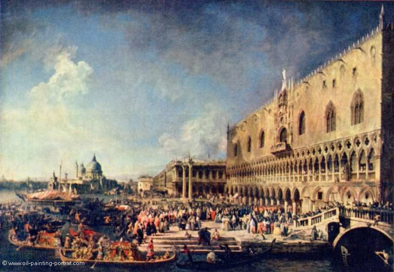 Empfang eines franzoesischen Gesandten in Venedig