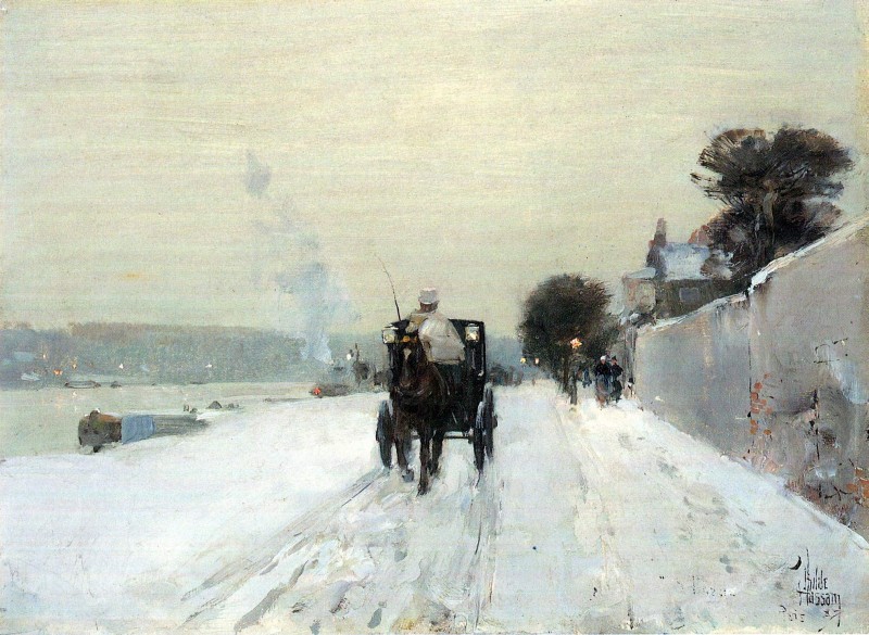 Entlang der Seine, Winter