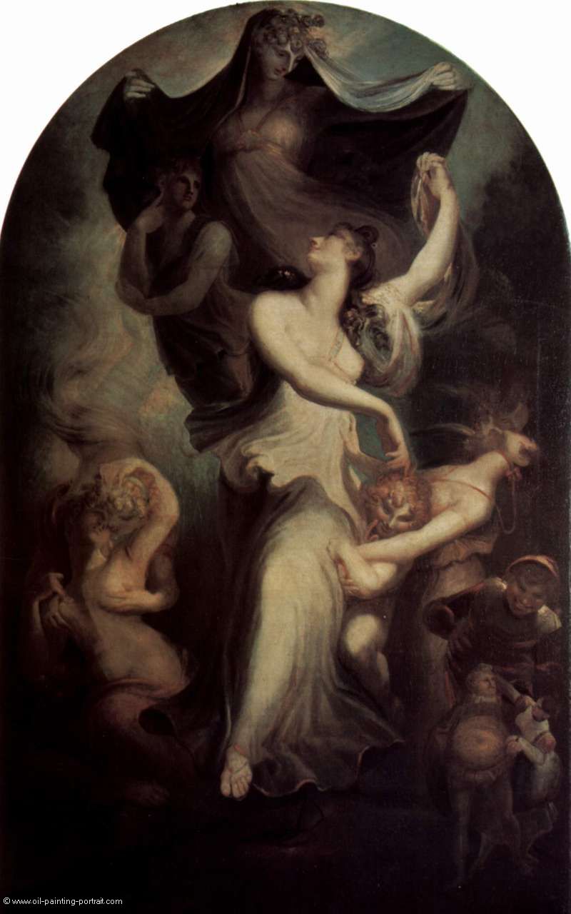 Euphrosyne vor der Phantasie und der Temperanti (Maessigkeit)
