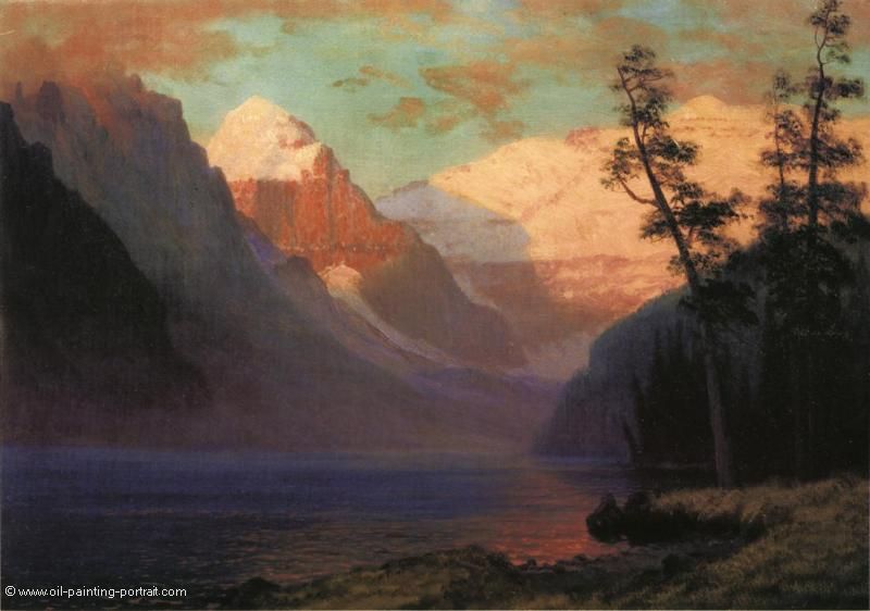 Evening Glow Lake Louise