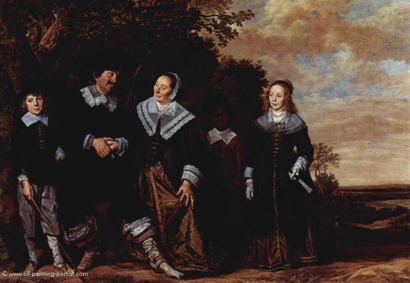 Familienportrait mit fuenf Personen