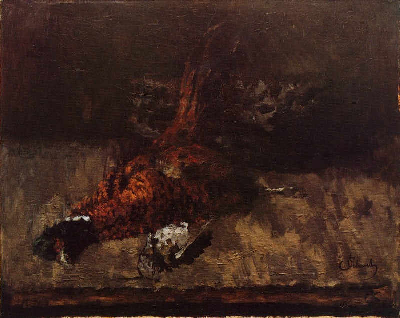 Fasan, Krammetsvogel und Korb