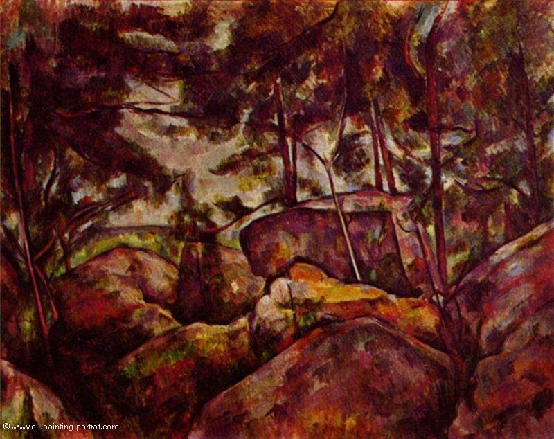 Felsen Wald von Fontainebleau