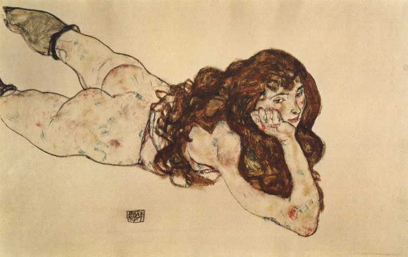 Female Nude Lying on her Stomach