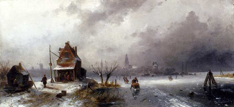 Figures on a Frozen Lake