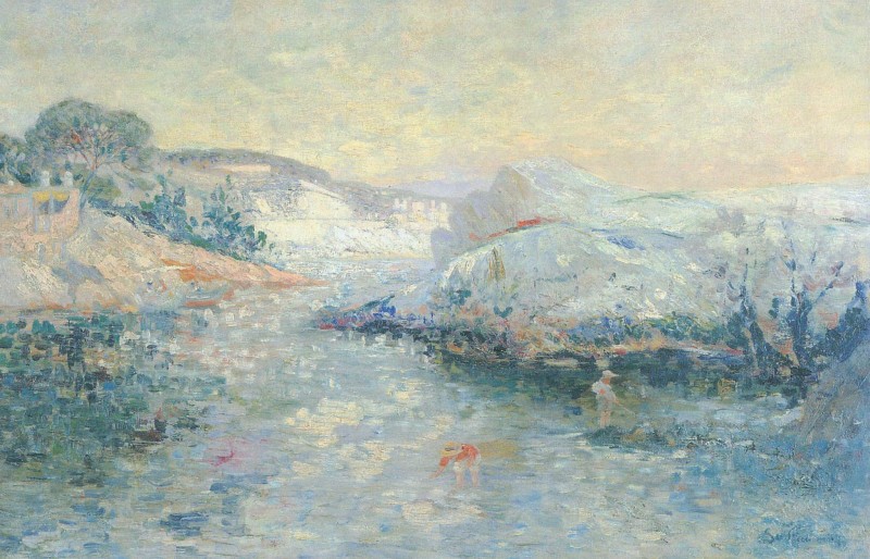 Flusslandschaft im Department Creuse