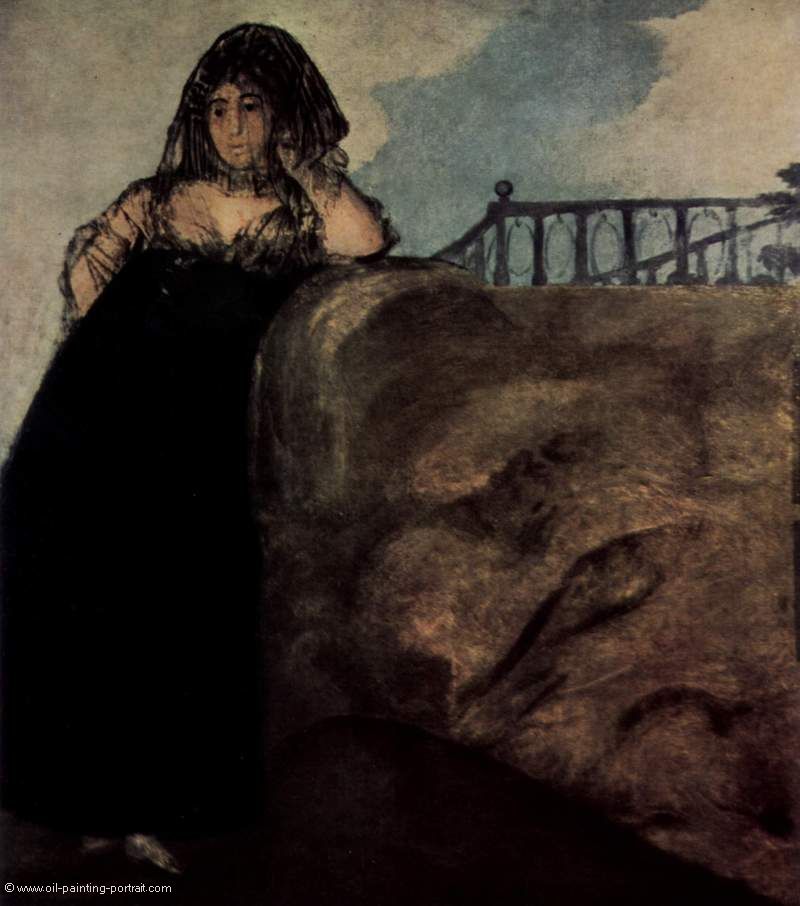 Frau aus dem Volk im eleganten Kleid