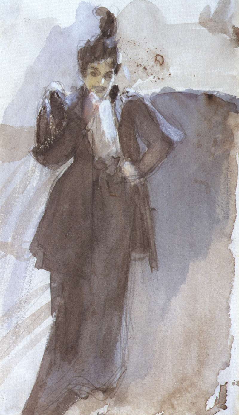 Frau mit Zigarette