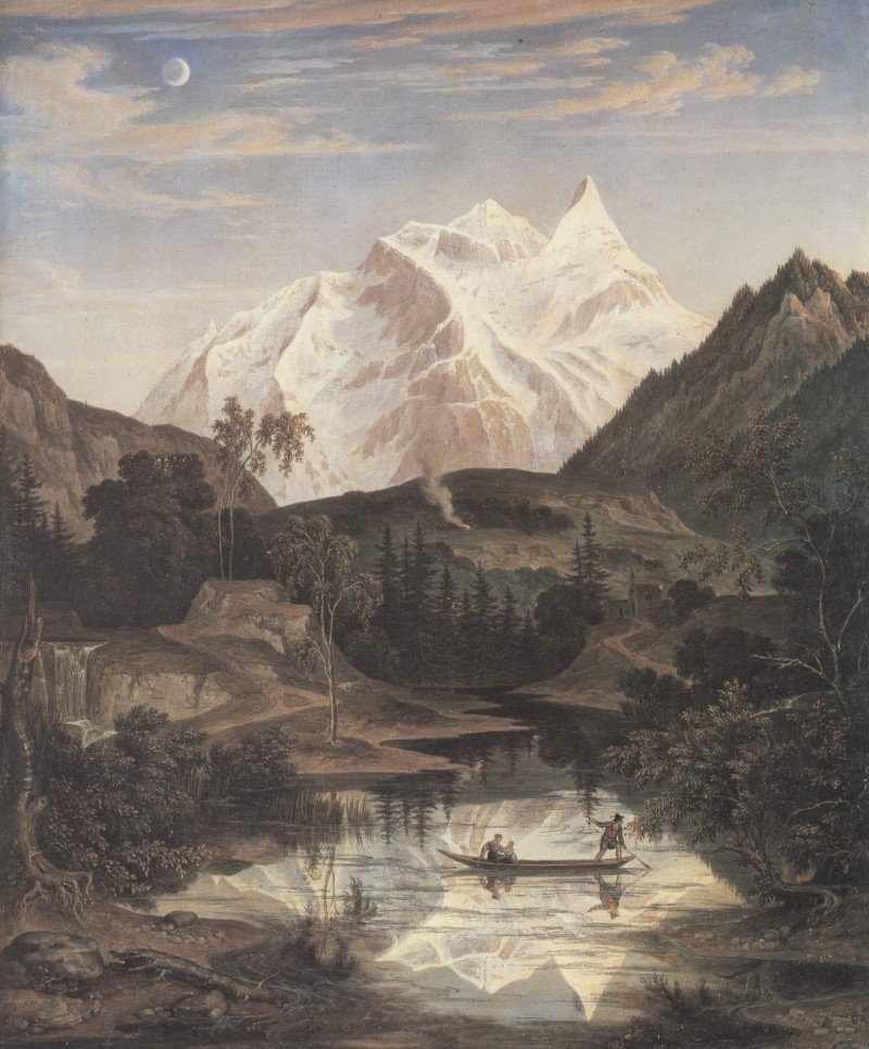 Gebirgslandschaft mit See