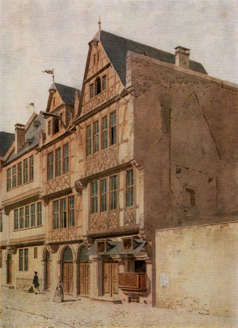 Goethes Geburtshaus vor dem Umbau