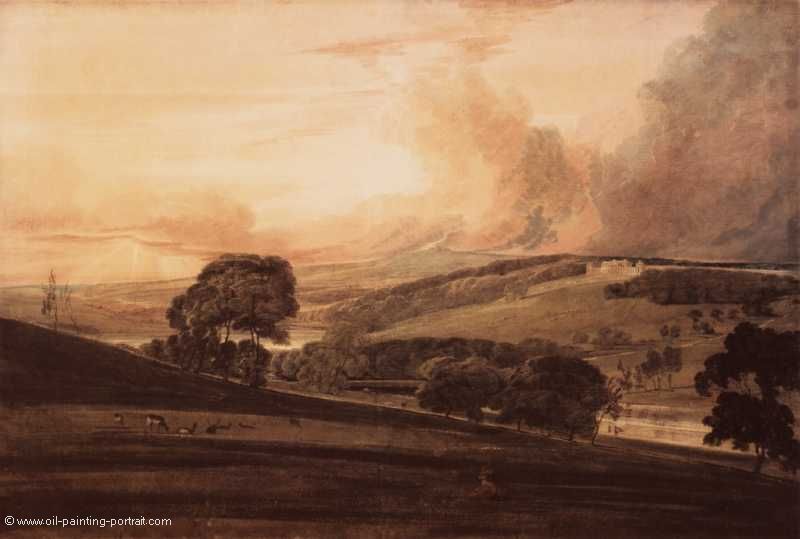 Harewood House (Yorkshire from the South East)