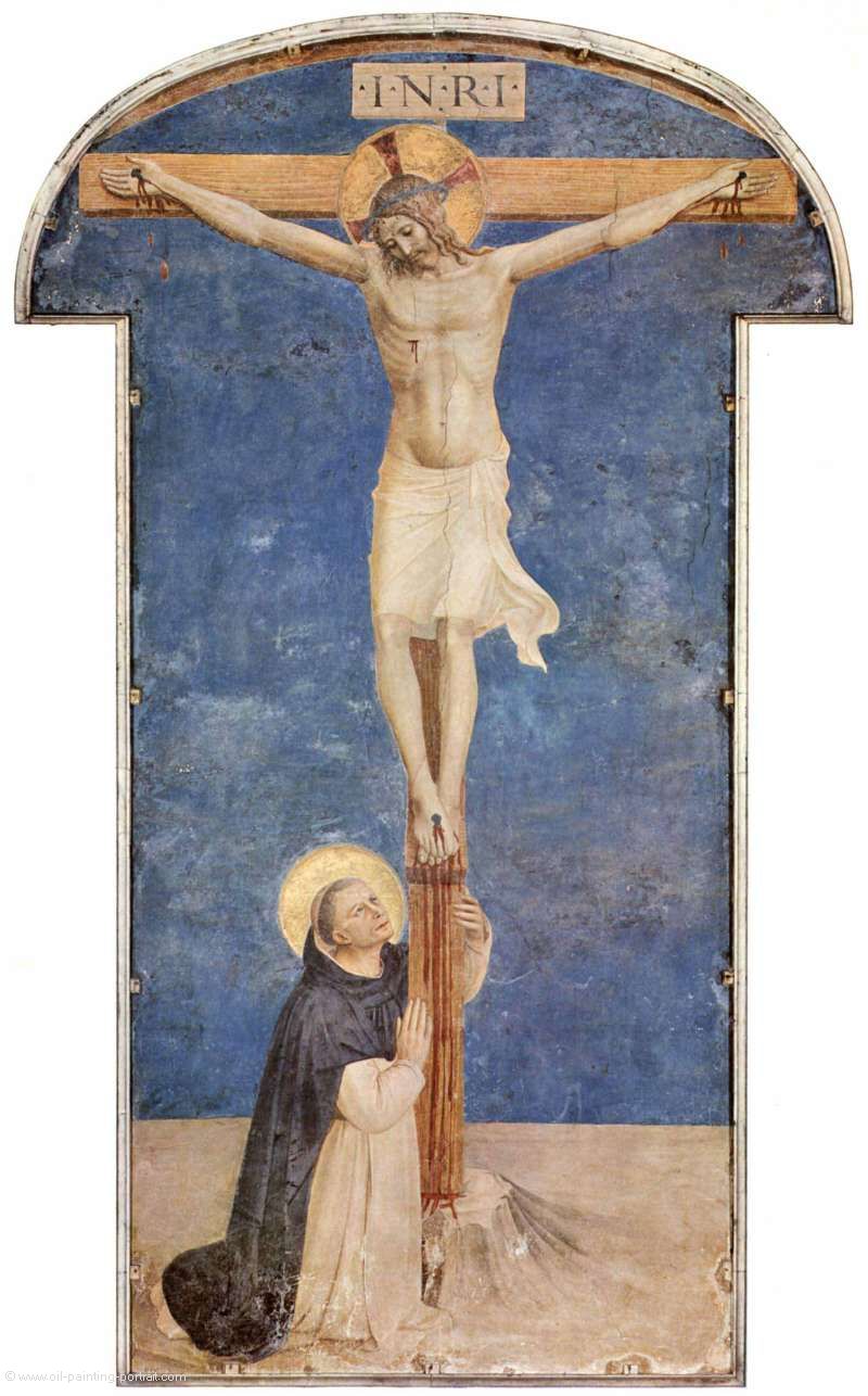 Heiliger Dominikus am Kreuze Christi