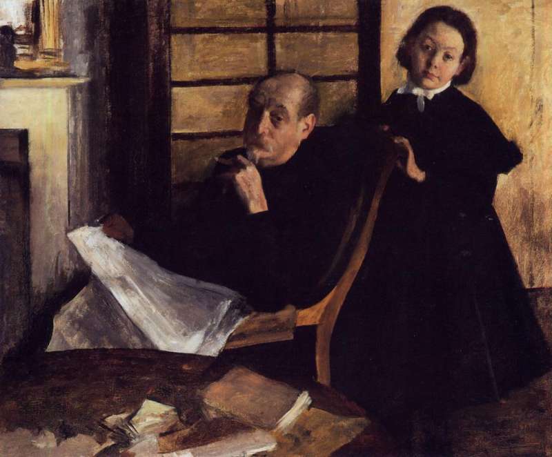 Henri De Gas and his Neice Lucie Degas