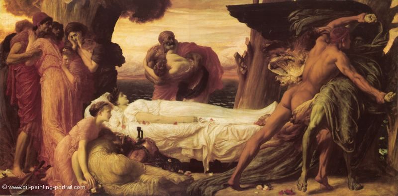 Herkules kaempft mit dem Tod