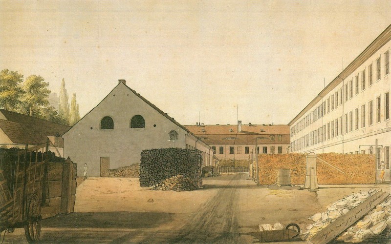 Hof der Koeniglichen Porzellanmanufaktur Berlin