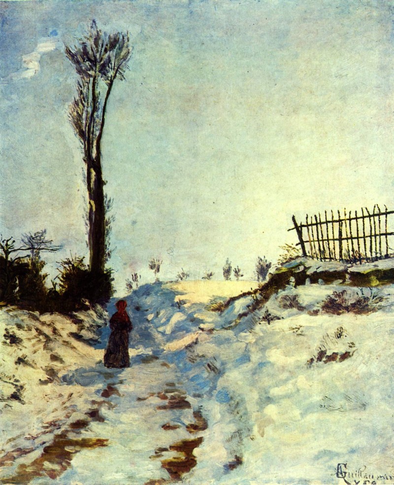 Hohlweg im Schnee