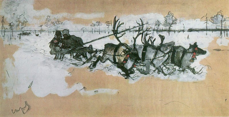 In der Tundra (Im Rentierschlitten)