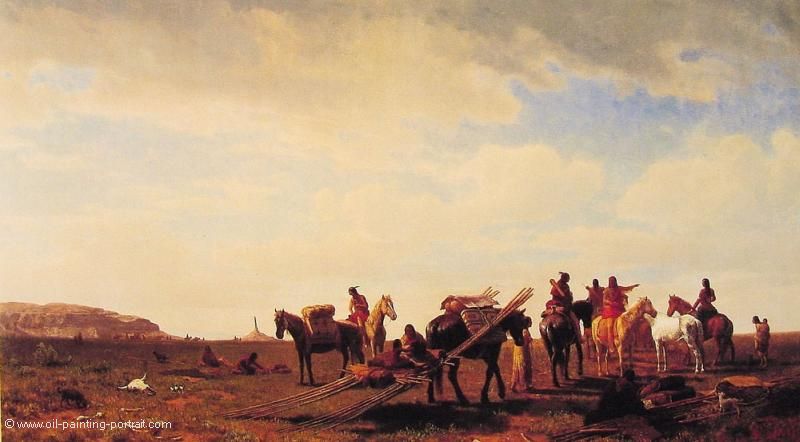 Indians Traveling near Fort Laramie