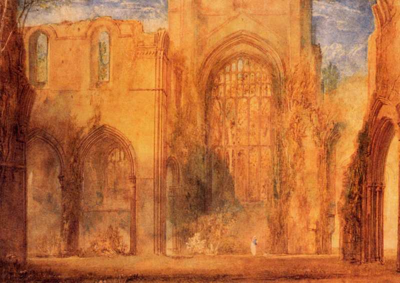 Interior of Fountains Abbey, Yorkshire