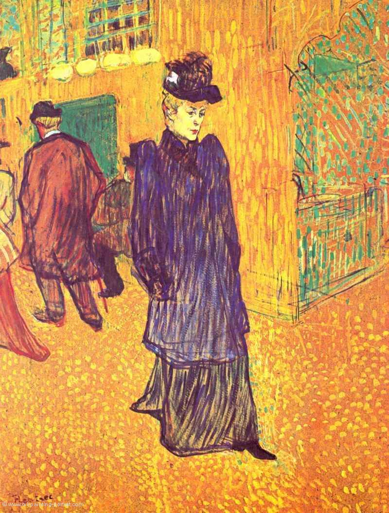 Jane Avril verlaesst das Moulin Rouge