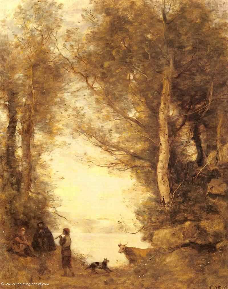 Je Joueur De Flute Du Lac D Albano