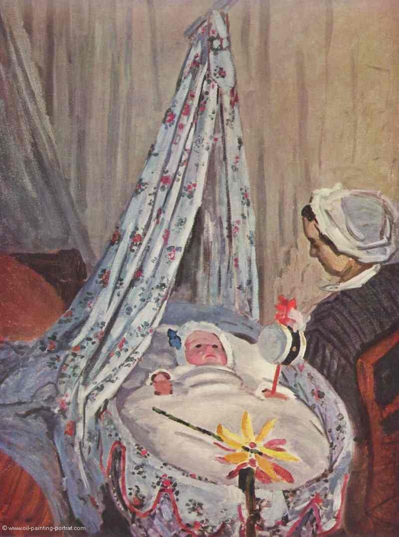 Jean Monet in seiner Wiege