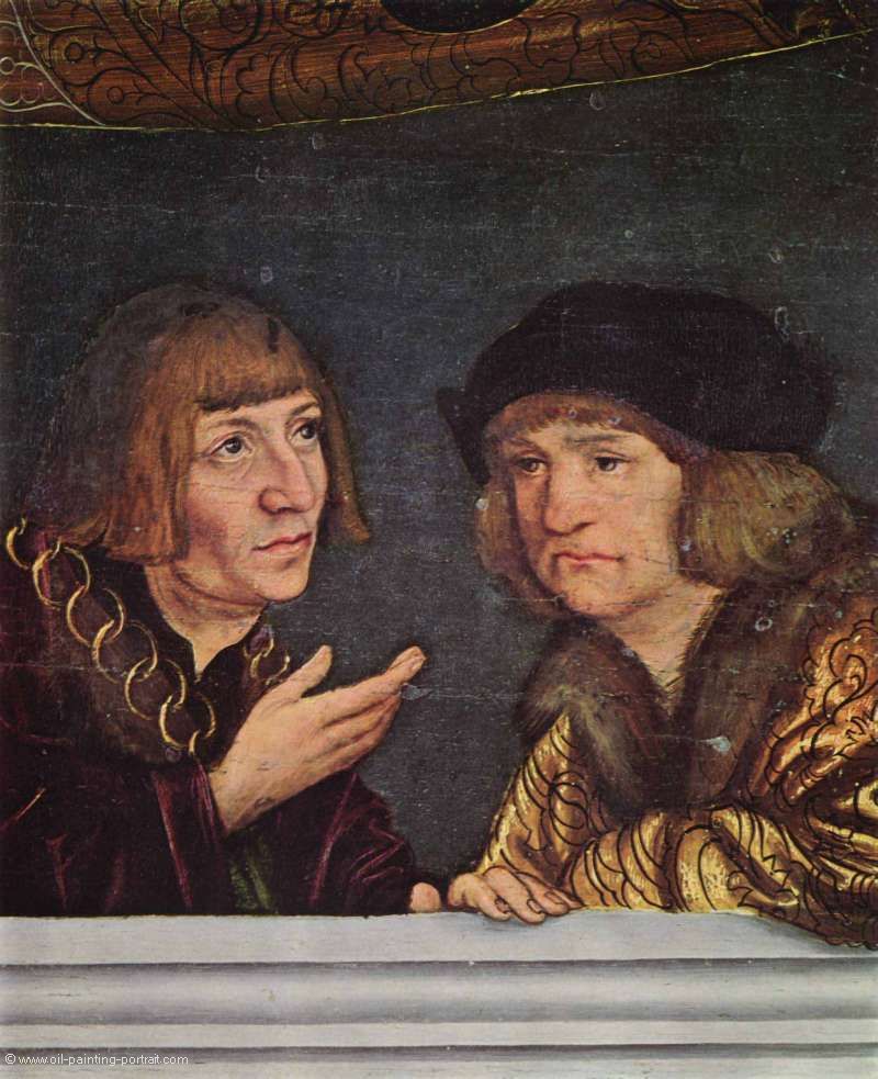 Kaiser Maximilian und der Hofrat Sixtus Oelhafen