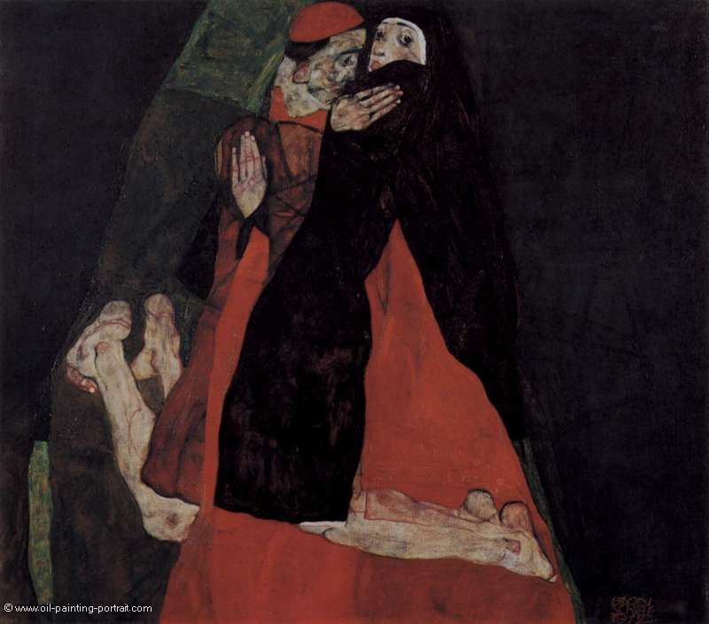 Kardinal und Nonne (Die Liebkosung)
