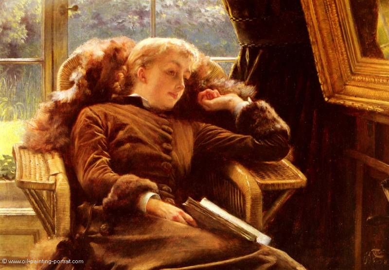 Kathleen Newton in an Armchair