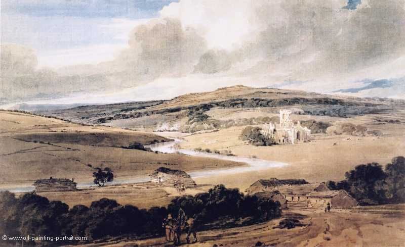 Kirkstall Abbey (Yorkshire from Kirkstall Hill)