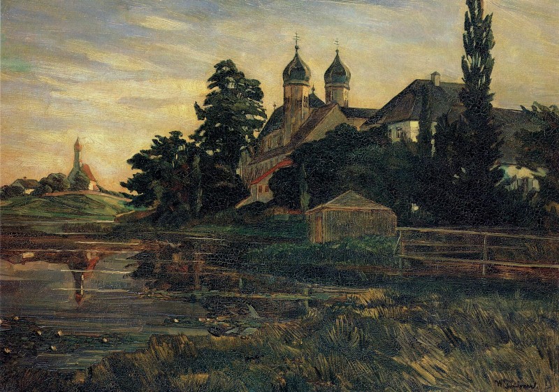 Kloster Seeon mit Bootshaus