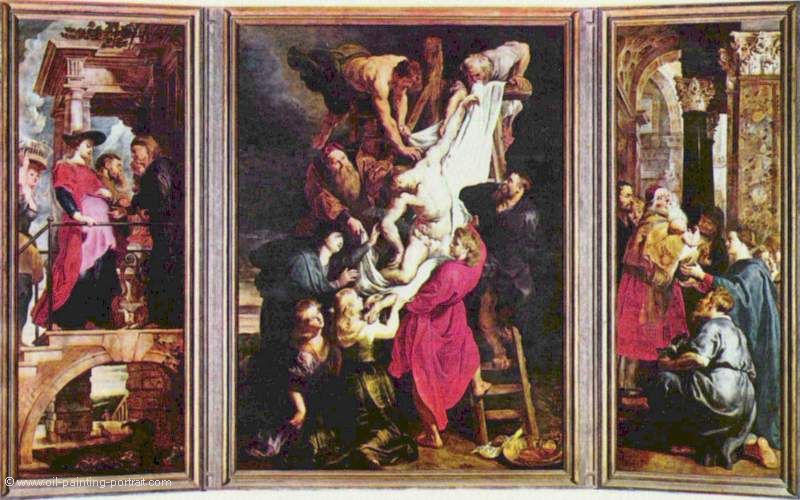 Kreuzabnahme Triptychon Gesamtansicht