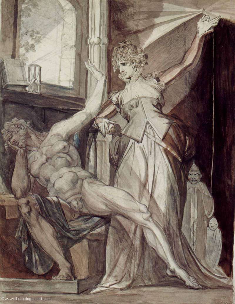 Kriemhild zeigt Gunther im Gefaengnis den Nibelungenring