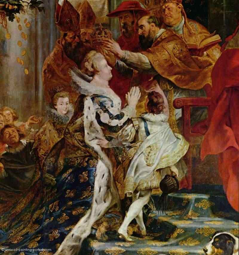 Kroenung Maria de Medicis in St. Denis in Paris