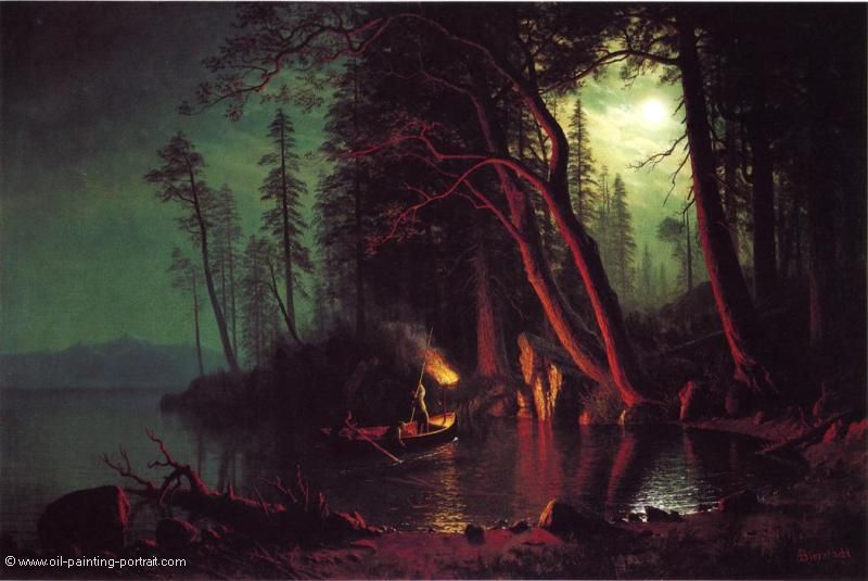 Lake Tahoe Spearing Fish by Torchlight