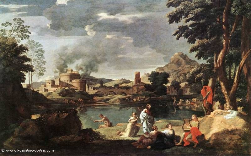 Landscape with Orpheus and Euridice