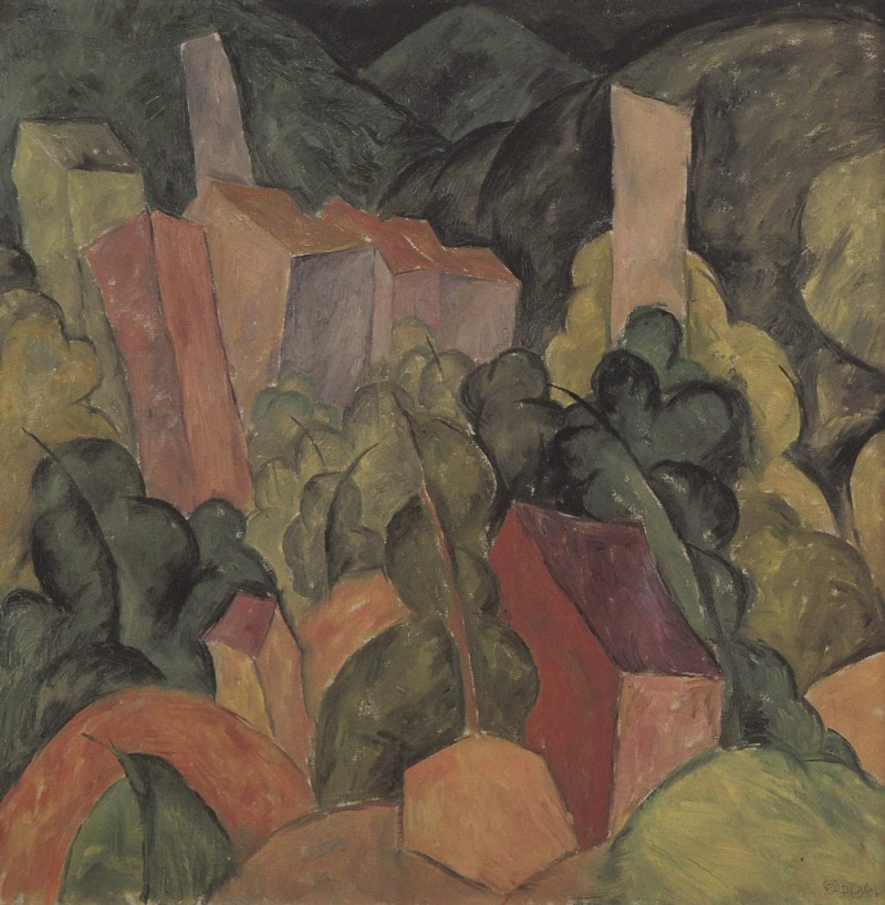 Landschaft in Schwarz